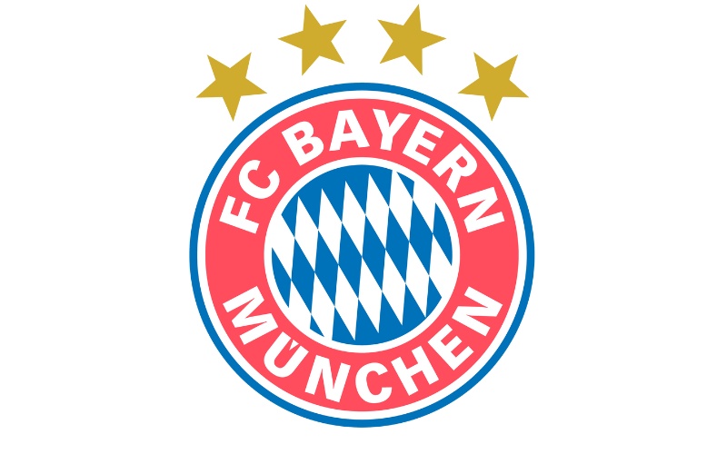 Logo Bayern Munich là sự kết hợp hài hòa các đường sọc được đan chéo