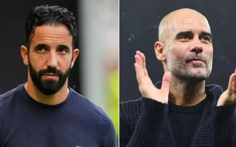 Pep Guardiola chào mừng HLV Amorim đến Ngoại hạng Anh